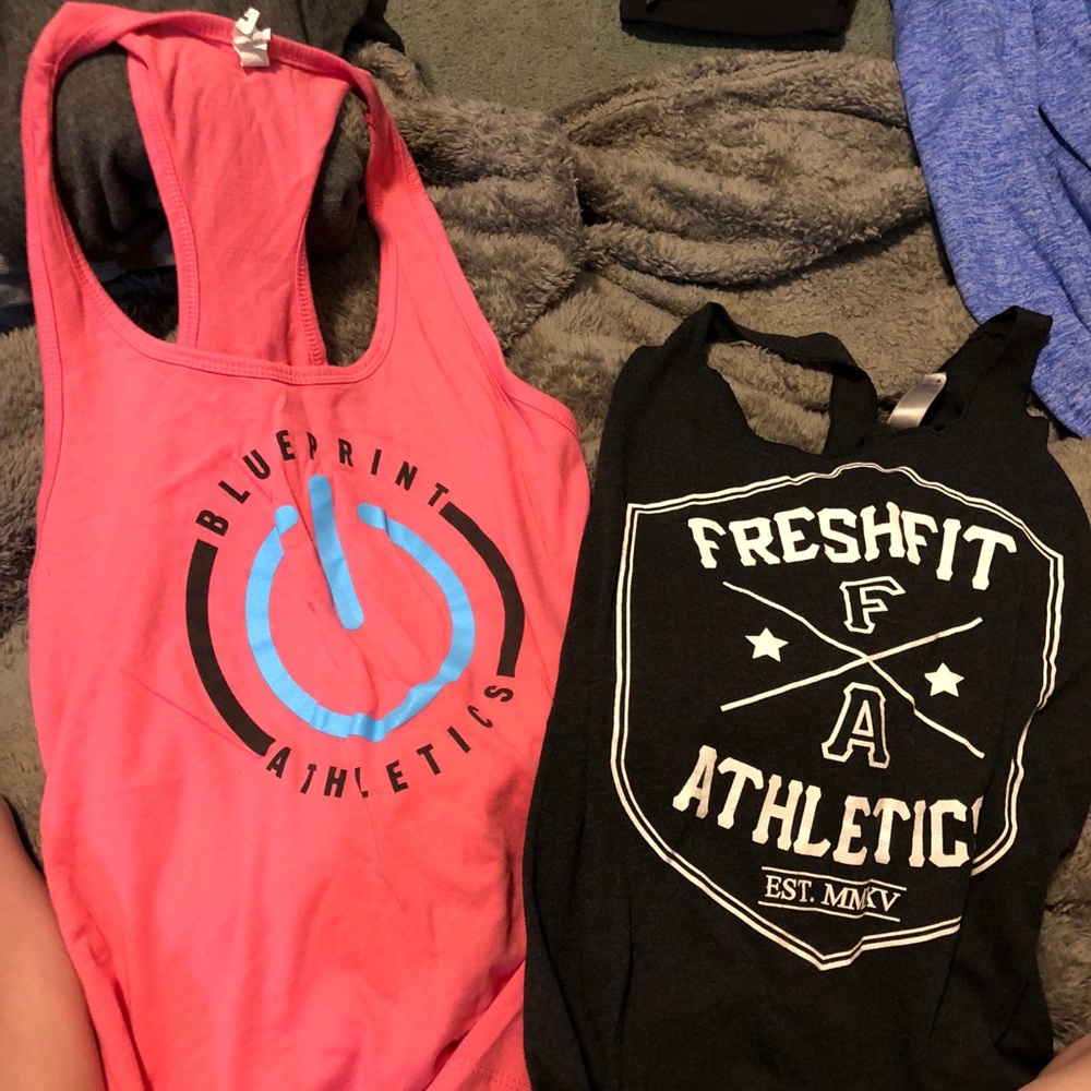 Various workout tank bundle.